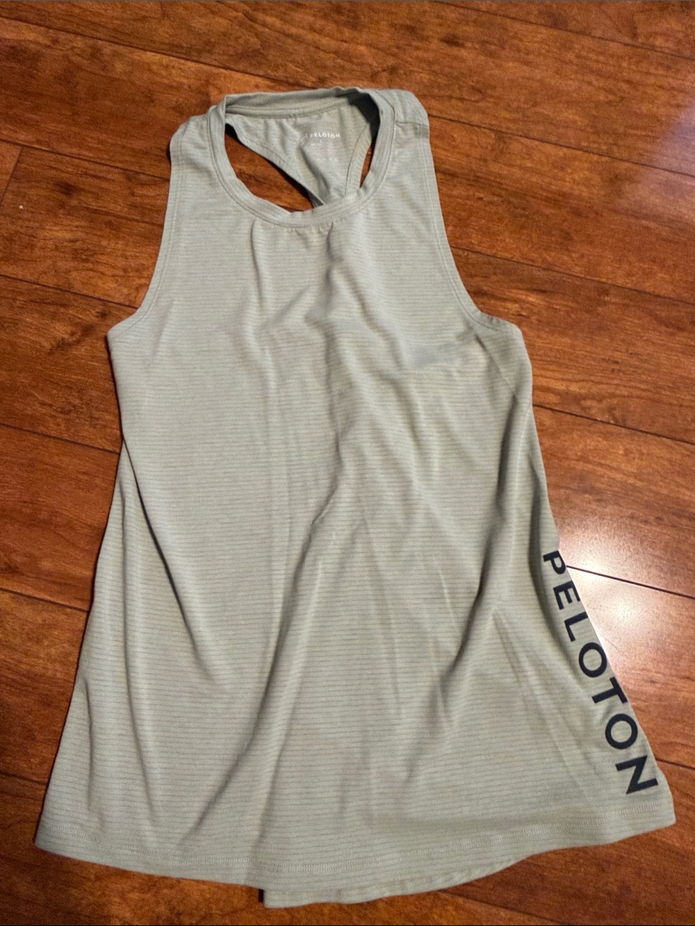 Peloton Sage Green Racerback twist Workout Tank